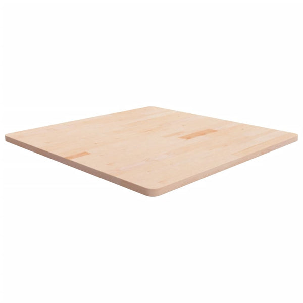 vidaXL Plateau de table carré 90x90x2,5 cm en chêne non traité
