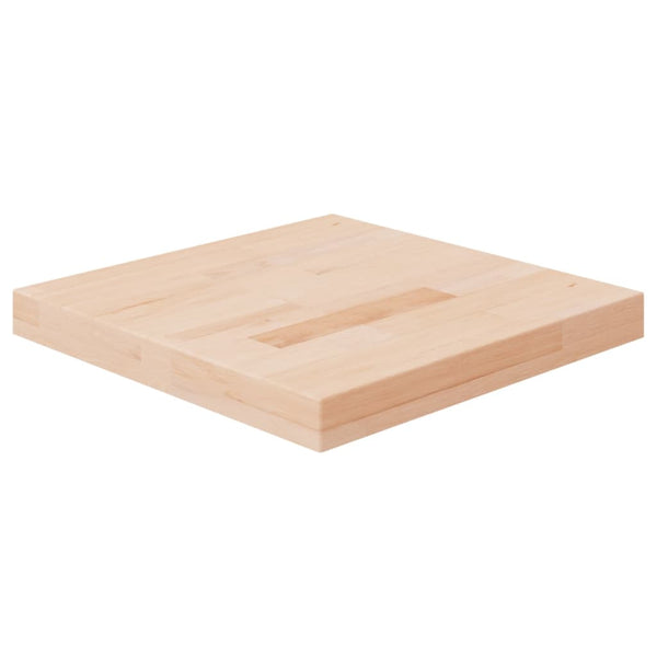 vidaXL Plateau de table carré 40x40x4 cm en bois de chêne non traité