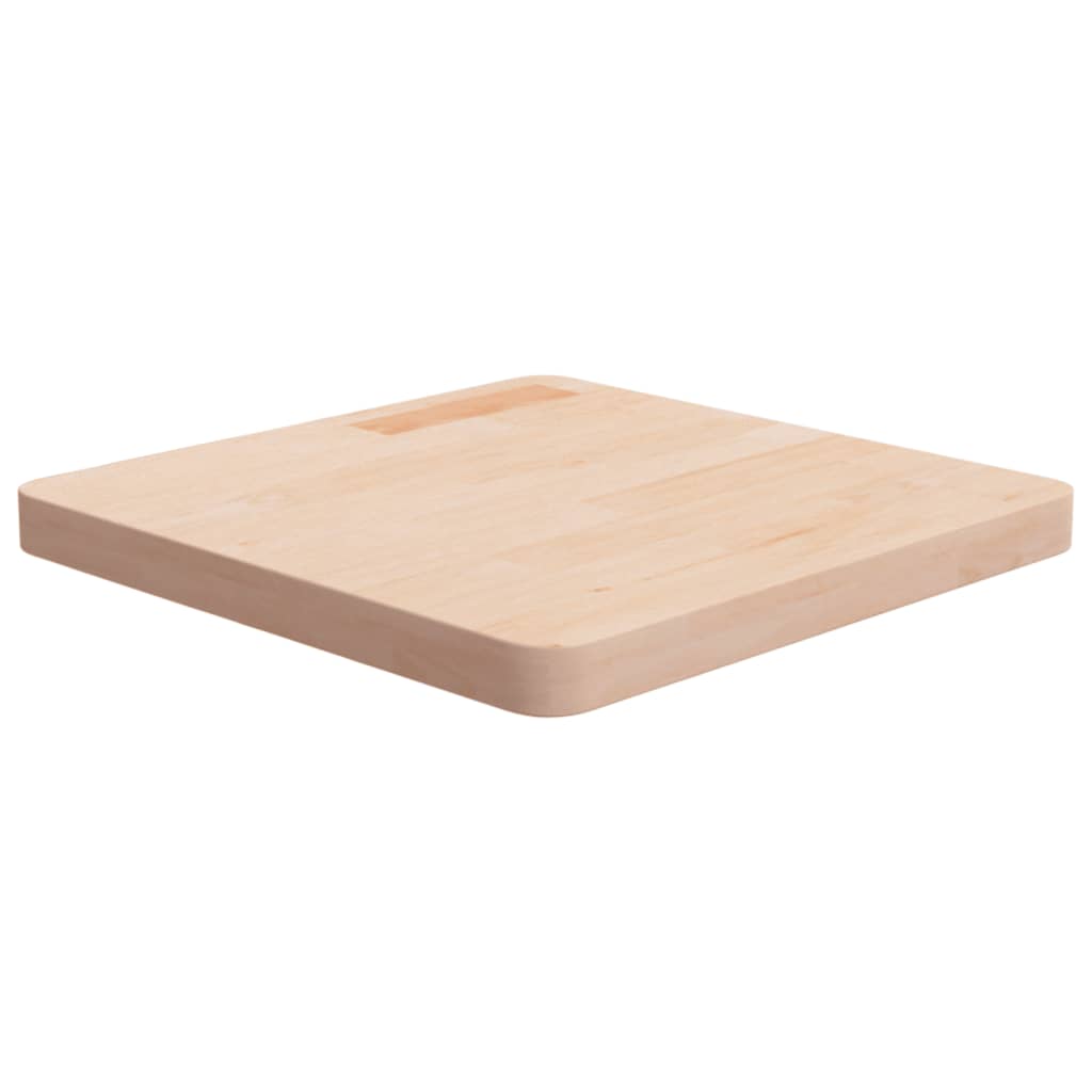 vidaXL Plateau de Table Carré 50x50x4 cm Bois de Chêne Brut