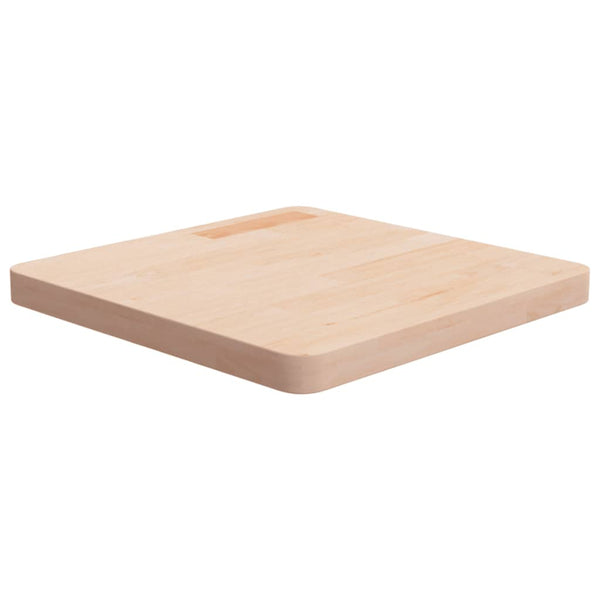 vidaXL Plateau de Table Carré 50x50x4 cm Bois de Chêne Brut