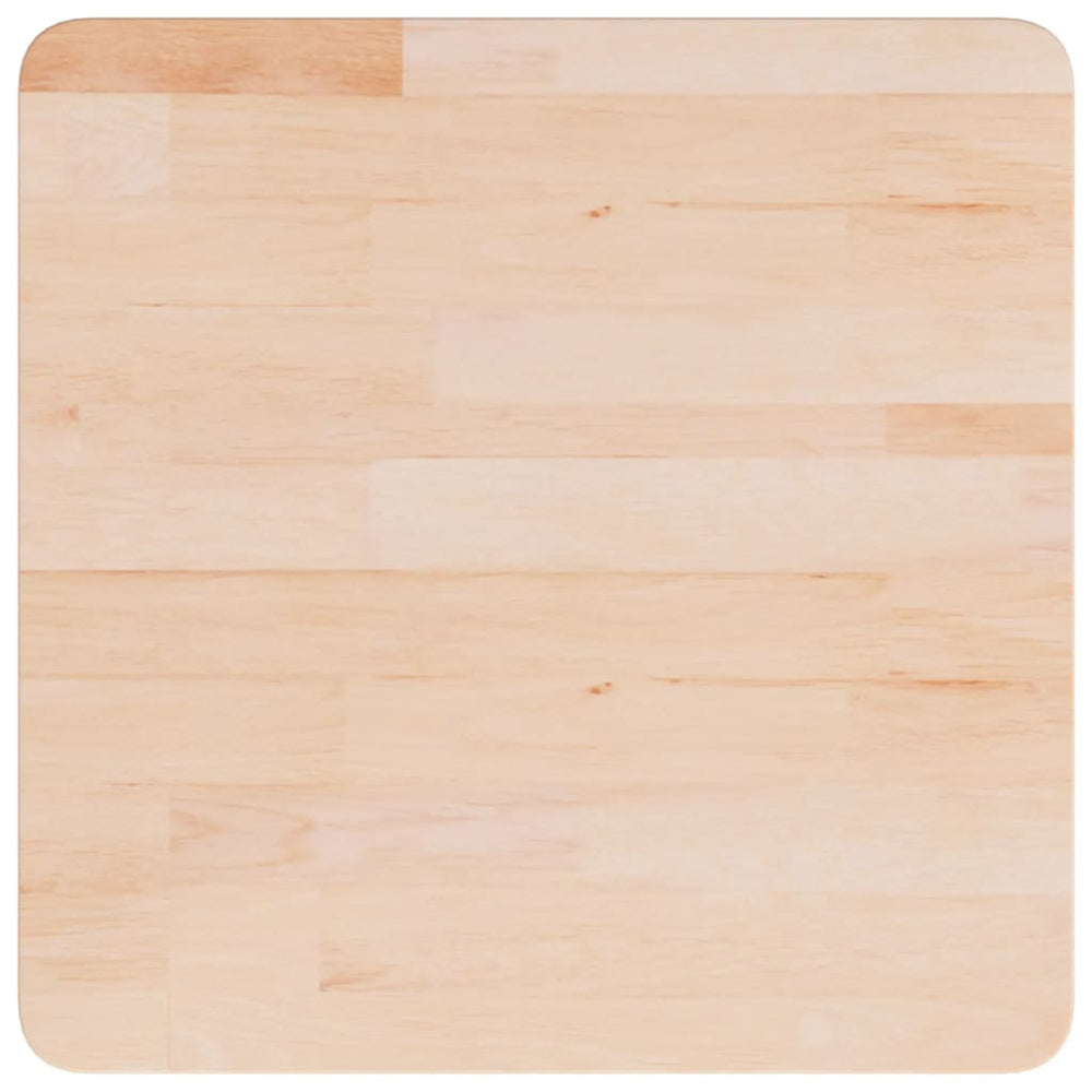 vidaXL Plateau de Table Carré 50x50x4 cm Bois de Chêne Brut