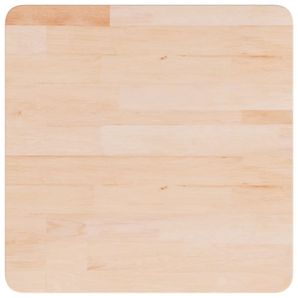 vidaXL Plateau de Table Carré 50x50x4 cm Bois de Chêne Brut