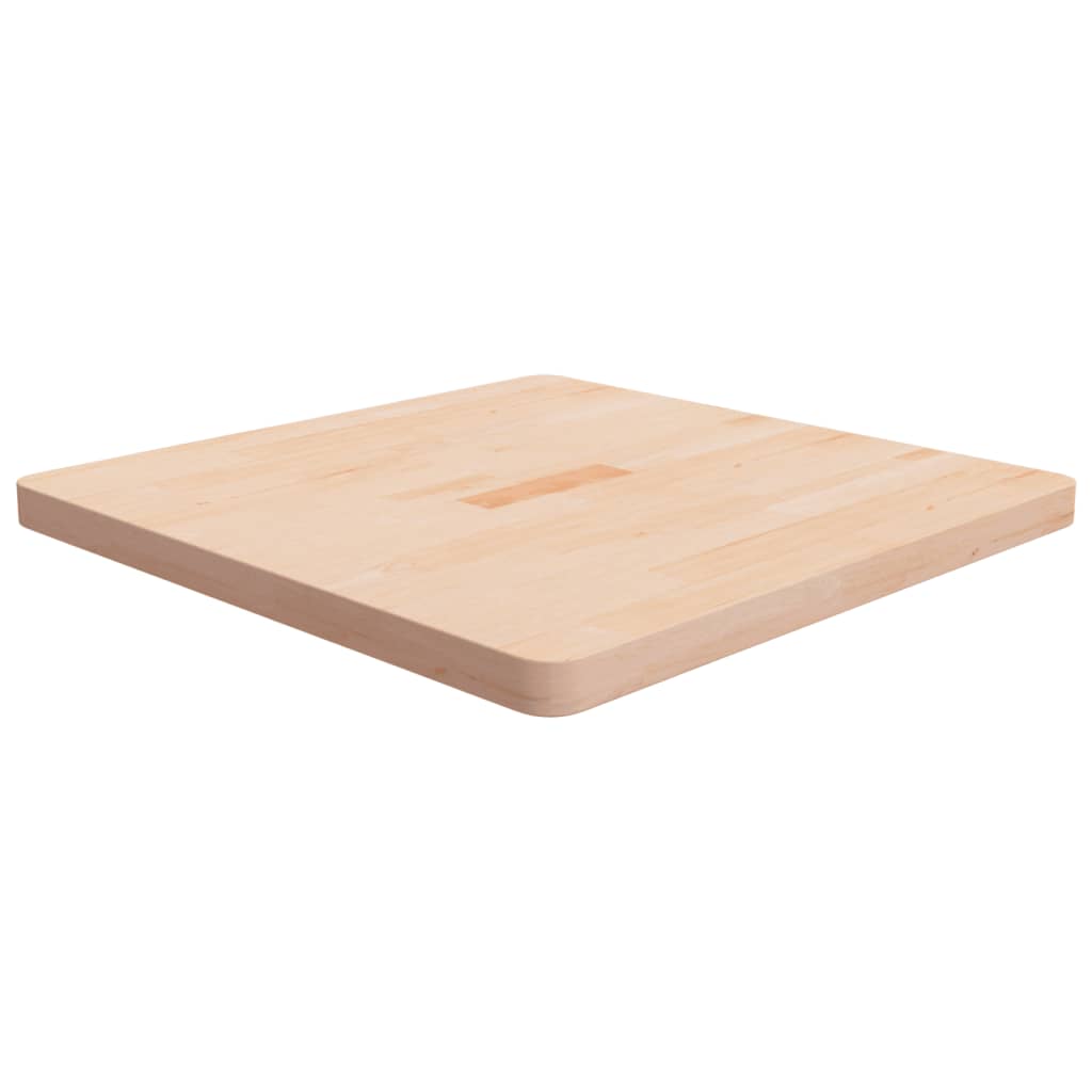 vidaXL Plateau de table carré 70x70x4 cm en bois de chêne brut