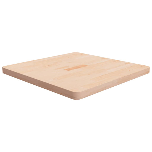 vidaXL Plateau de table carré 70x70x4 cm en bois de chêne brut