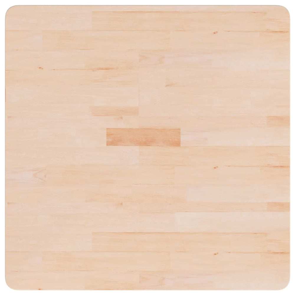 vidaXL Plateau de table carré 70x70x4 cm en bois de chêne brut