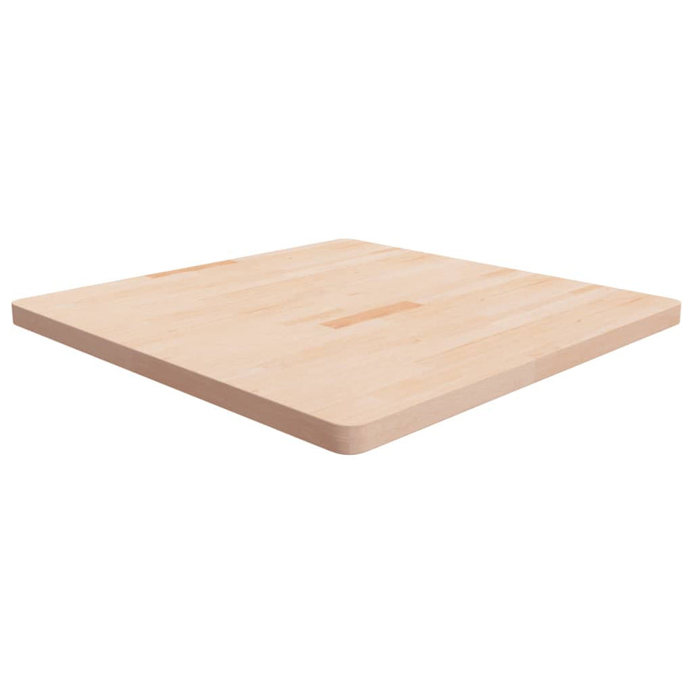 vidaXL Plateau de Table Carré 90x90x4 cm Bois de Chêne Brut