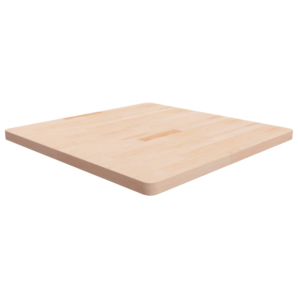 vidaXL Plateau de Table Carré 90x90x4 cm Bois de Chêne Brut