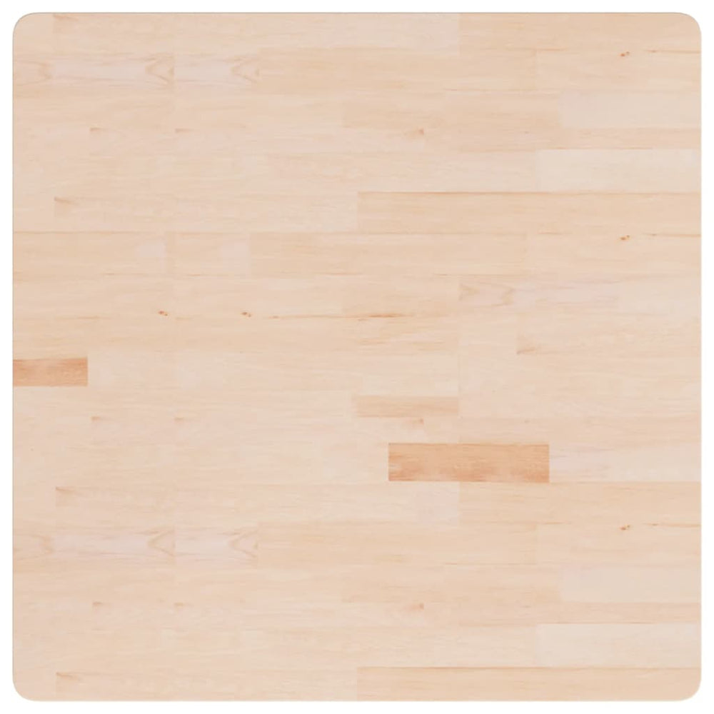 vidaXL Plateau de Table Carré 90x90x4 cm Bois de Chêne Brut