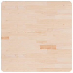vidaXL Plateau de Table Carré 90x90x4 cm Bois de Chêne Brut