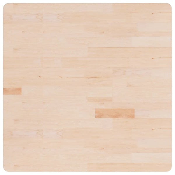 vidaXL Plateau de Table Carré 90x90x4 cm Bois de Chêne Brut