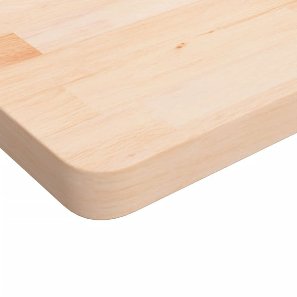vidaXL Plateau de Table Carré 90x90x4 cm Bois de Chêne Brut