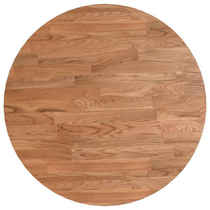 vidaXL Plateau de table rond bois de chêne traité marron clair Ø40x1,5 cm