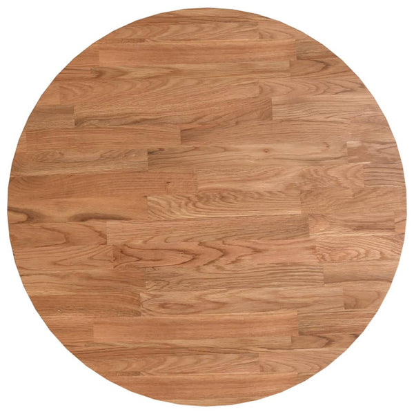 vidaXL Plateau de table rond bois de chêne traité marron clair Ø40x1,5 cm