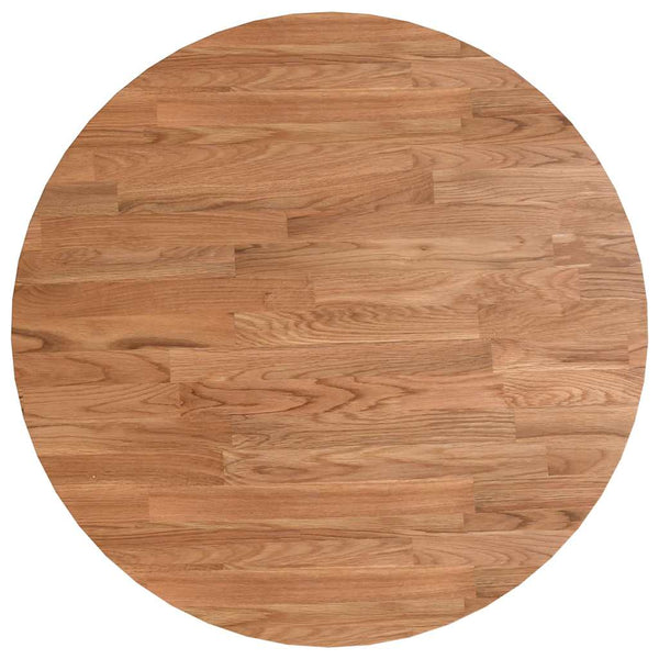 vidaXL Plateau de table rond Marron clair Ø50x1,5 cm Bois de chêne traité