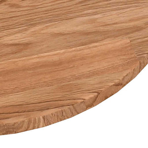 vidaXL Plateau de table rond Marron clair Ø50x1,5 cm Bois de chêne traité
