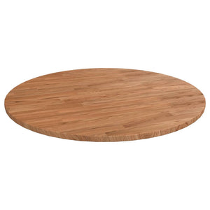 vidaXL Plateau de table rond Marron clair Ø70x1,5 cm Bois de chêne traité