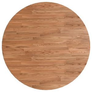 vidaXL Plateau de table rond bois de chêne traité marron clair Ø90x1,5 cm
