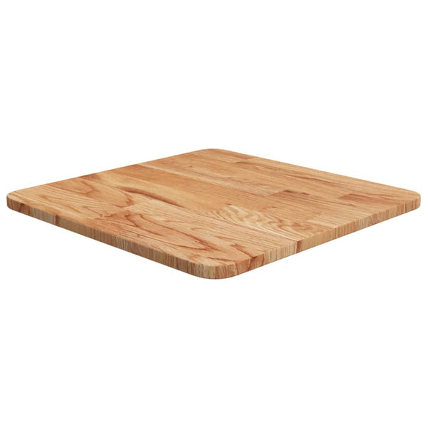 vidaXL Plateau de table carré chêne traité marron clair 40x40x1,5 cm