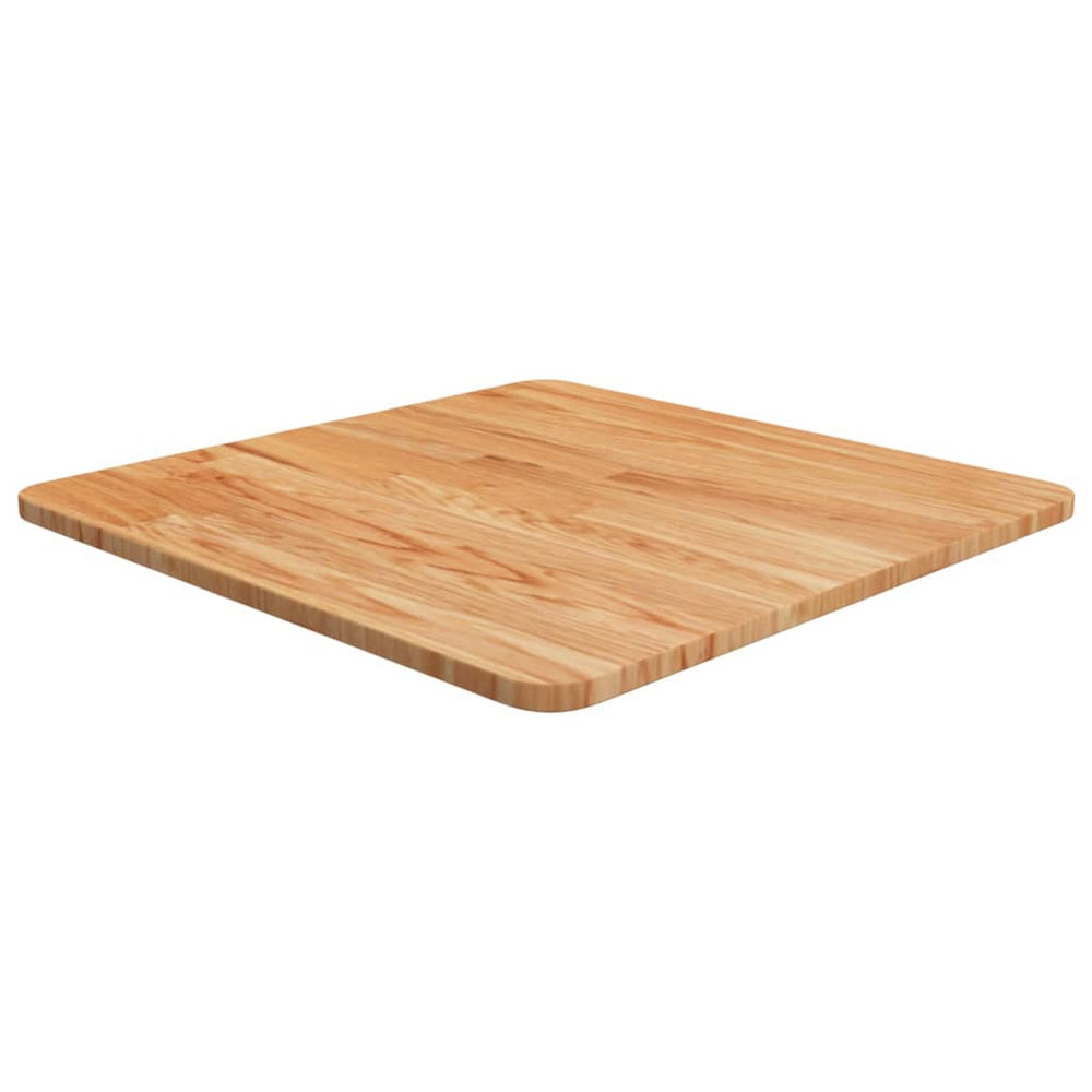 vidaXL Plateau de table carré Chêne traité marron clair 50x50x1,5 cm