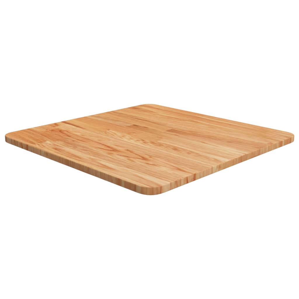 vidaXL Plateau de table carré Chêne traité marron clair 50x50x1,5 cm