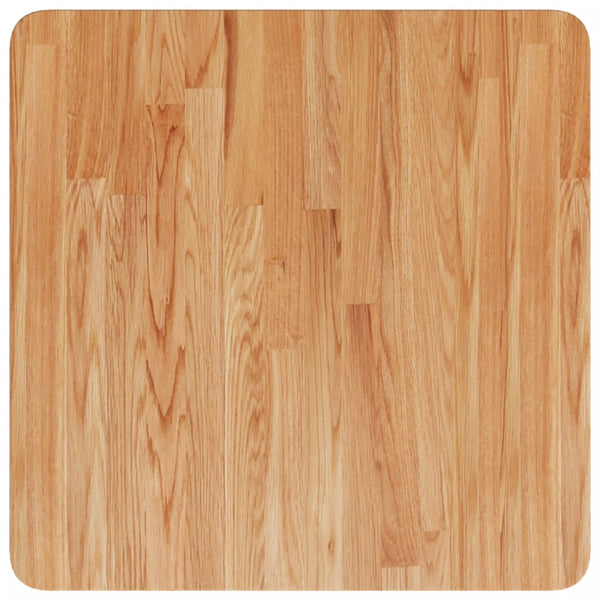 vidaXL Plateau de table carré Chêne traité marron clair 50x50x1,5 cm