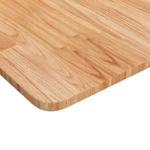 vidaXL Plateau de table carré Chêne traité marron clair 50x50x1,5 cm