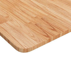 vidaXL Plateau de table carré Chêne traité marron clair 70x70x1,5cm