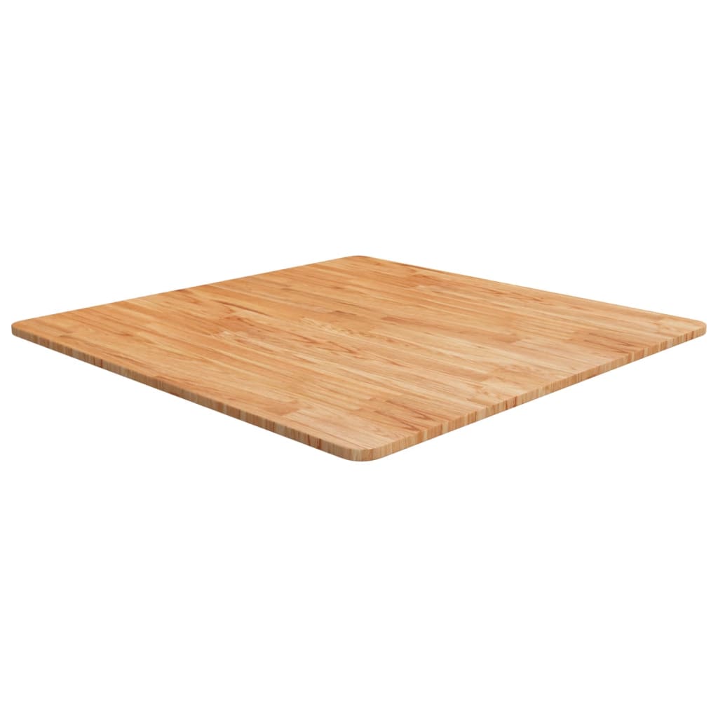 vidaXL Plateau de table carré Chêne traité marron clair 80x80x1,5 cm