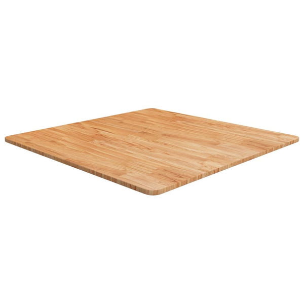 vidaXL Plateau de table carré Chêne traité marron clair 80x80x1,5 cm