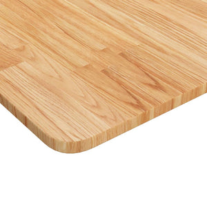 Waschtischplatte Hellbraun 100x50 cm Massivholz