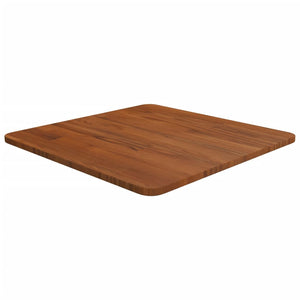 Quadratische Tischplatte Dunkelbraun 50x50 cm Eiche