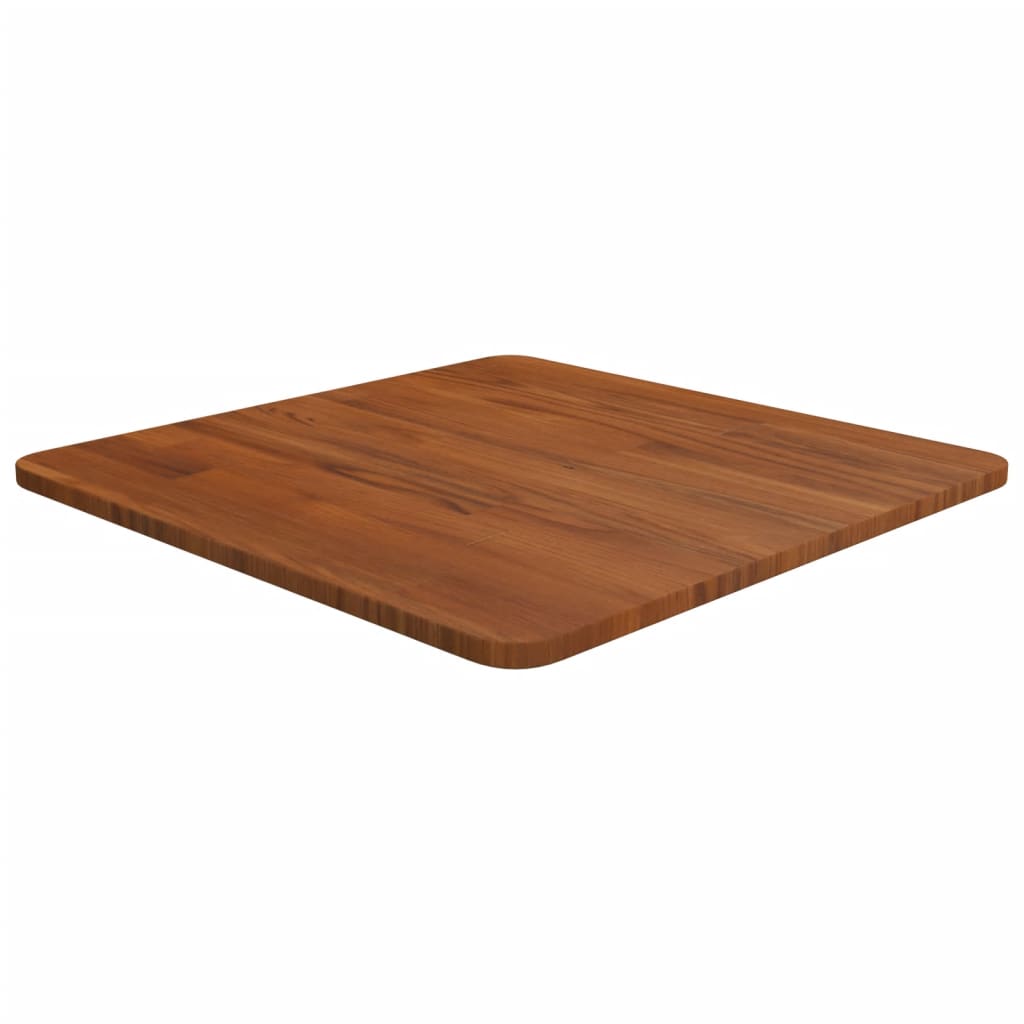 Quadratische Tischplatte Dunkelbraun 50x50 cm Eiche