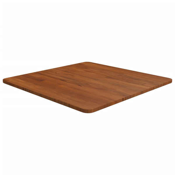 Quadratische Tischplatte Dunkelbraun 60x60 Eiche