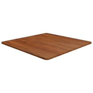 Quadratische Tischplatte Dunkelbraun 70x70 cm Eiche