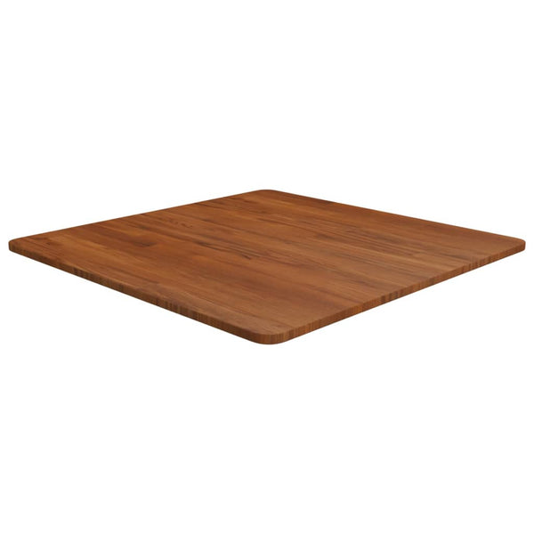Quadratische Tischplatte Dunkelbraun 70x70 cm Eiche
