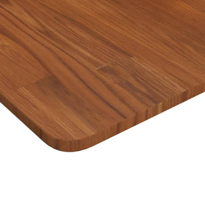 Quadratische Tischplatte Dunkelbraun 80x80 cm Eiche