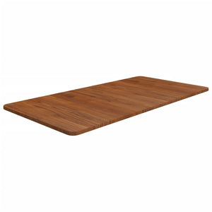 Dunkelbraune Waschtischplatte 100x50 cm Massivholz