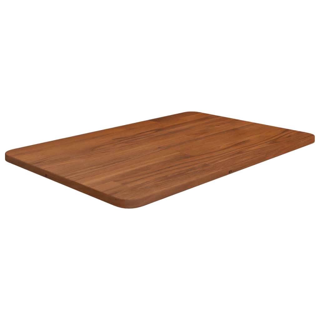 Dunkelbraune Waschtischplatte 60x40 cm Massivholz