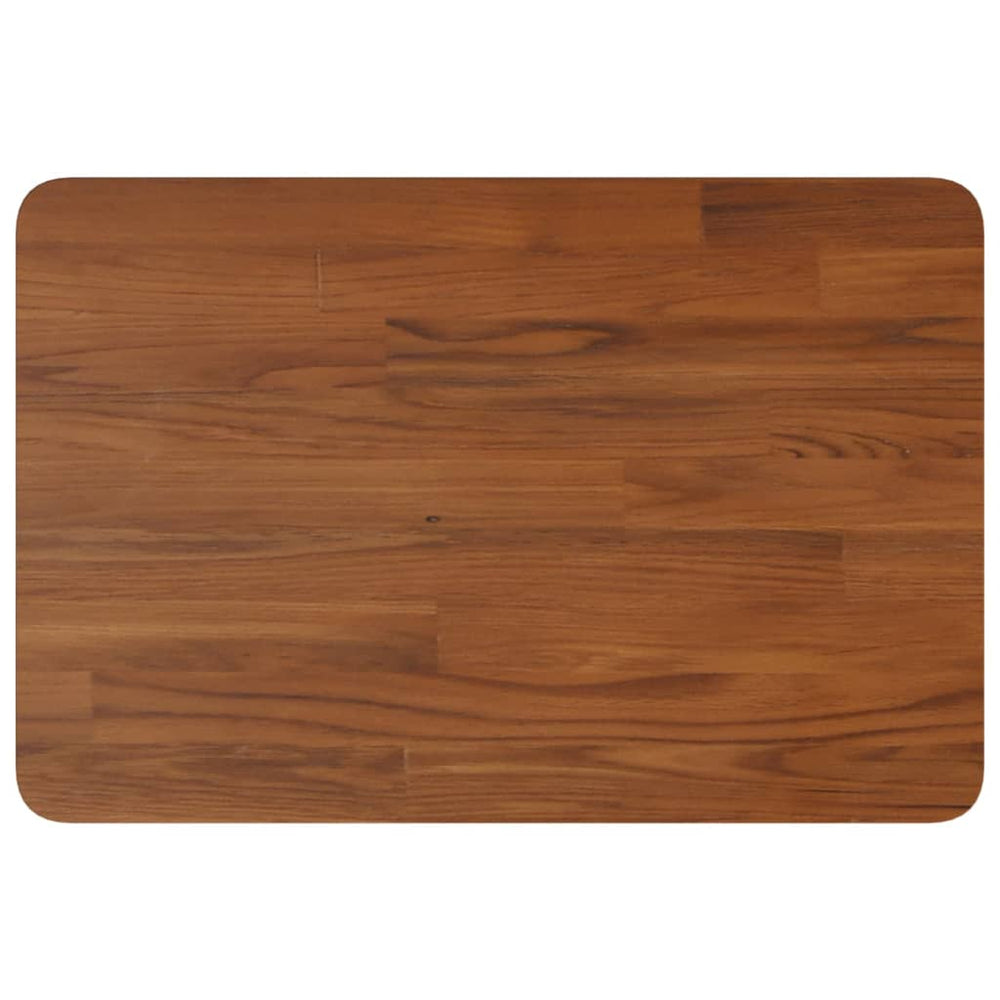 Dunkelbraune Waschtischplatte 60x40 cm Massivholz