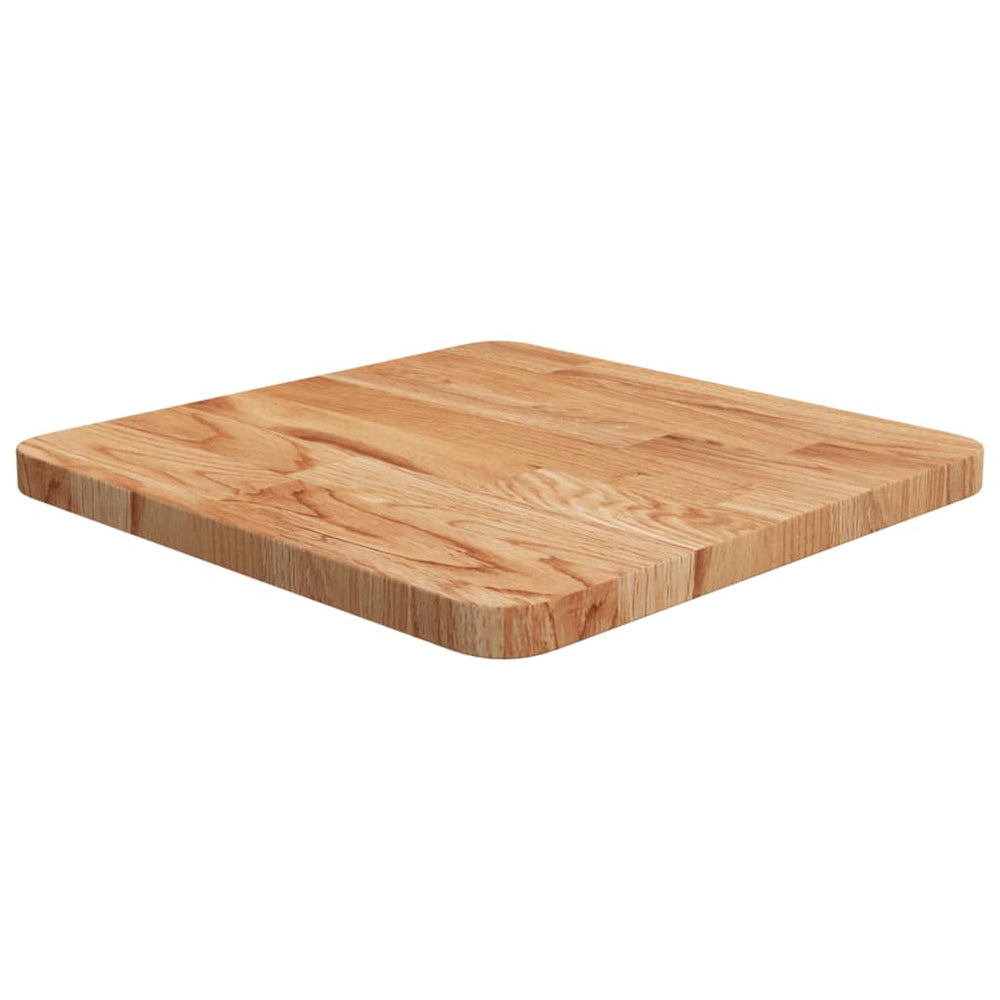 vidaXL Plateau de table carré chêne clair 40x40x2,5cm Chêne traité