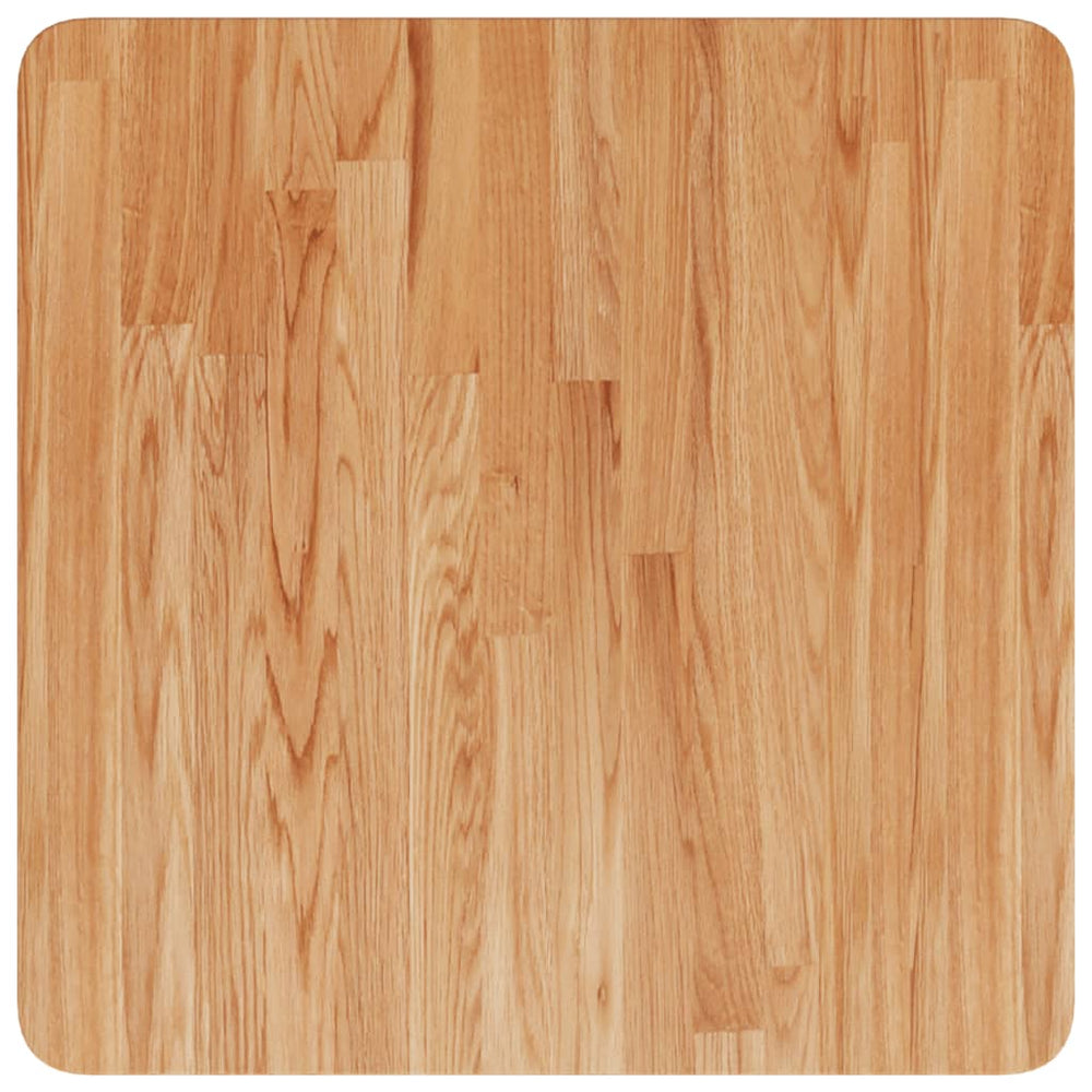 vidaXL Plateau de table carré Chêne traité marron clair 50x50x2,5cm
