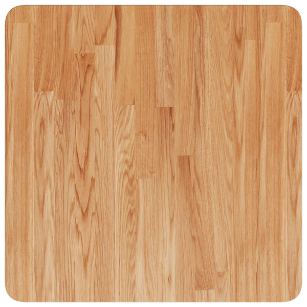 vidaXL Plateau de table carré Chêne traité marron clair 50x50x2,5cm