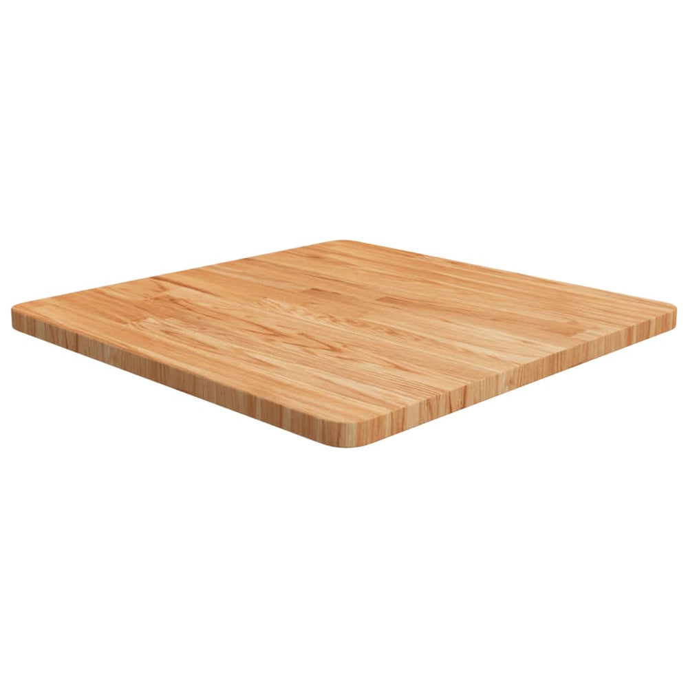 vidaXL Plateau de Table Carré Chêne Traité Marron Clair 60x60x2,5 cm
