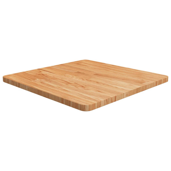 vidaXL Tabletop Square Light Brown 60x60x2.5 cm Treated Oak