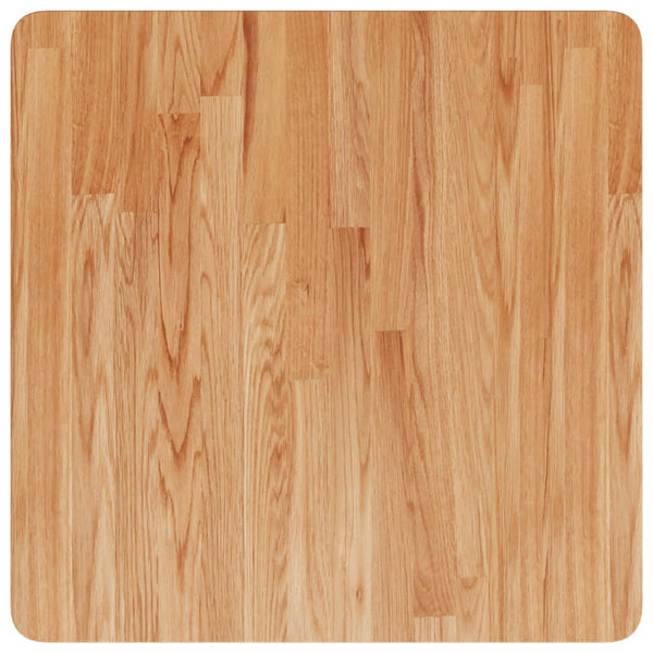 vidaXL Tabletop Square Light Brown 60x60x2.5 cm Treated Oak