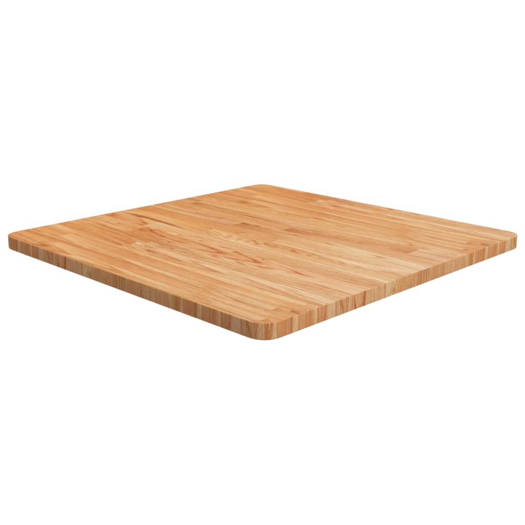 vidaXL Tabletop Square Light Brown 70x70x2.5 cm Treated Oak