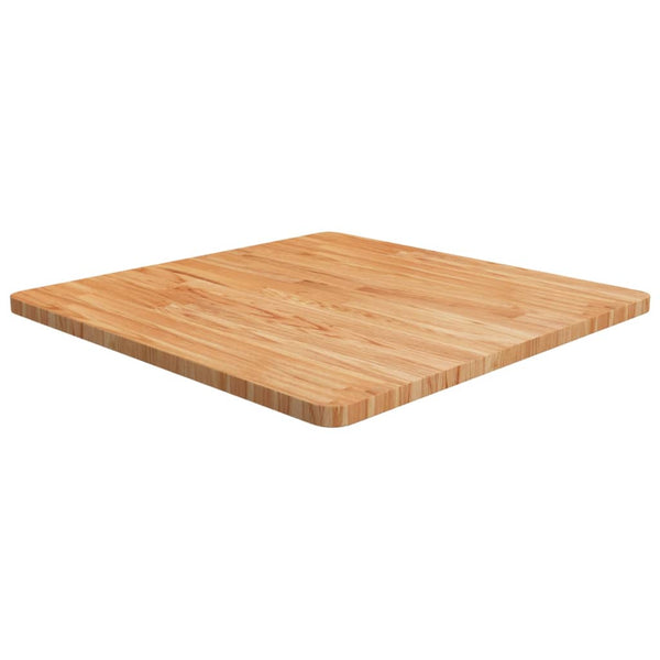 vidaXL Tabletop Square Light Brown 70x70x2.5 cm Treated Oak