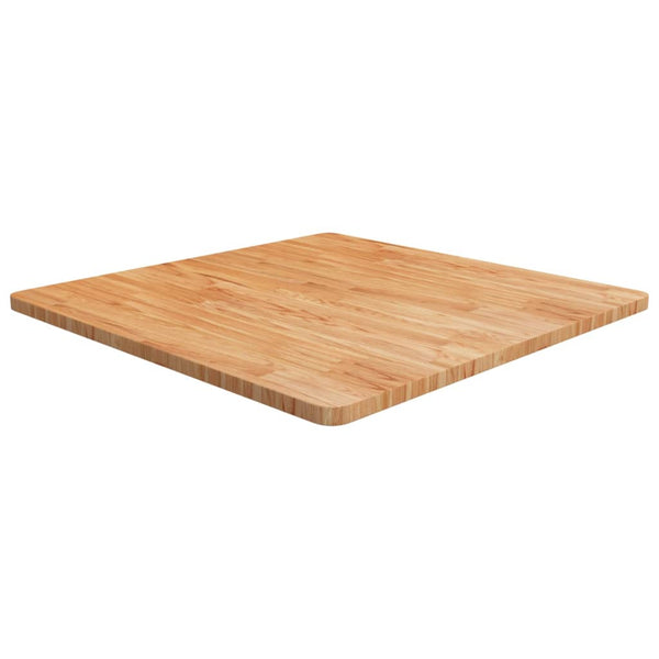 vidaXL Plateau de table carré chêne traité marron clair 80x80x2,5 cm