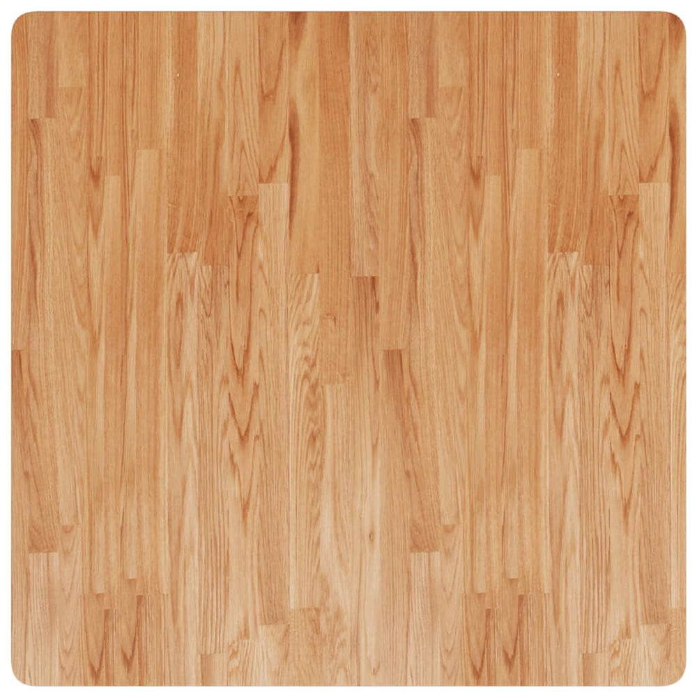 vidaXL Plateau de table carré Chêne traité marron clair 90x90x2,5 cm