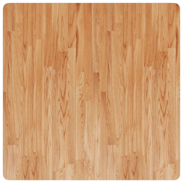 vidaXL Plateau de table carré Chêne traité marron clair 90x90x2,5 cm